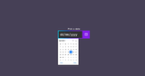 A custom styled datepicker with a button that opens the calendar widget