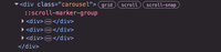 psuedo-classes of the scroll-marker-group in chrome devtools