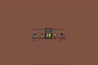 A select in a game where the item in che center is the item selected, there are icons of a d-pad on each sides howing which button to press to scroll left and right, 5 items are visible, the center item is the selected one