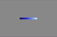 A pattern of 10 colors ranging from dark to light blue against a gray background