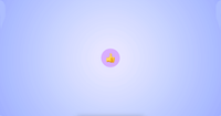 A circle button with a thumbs-up on it