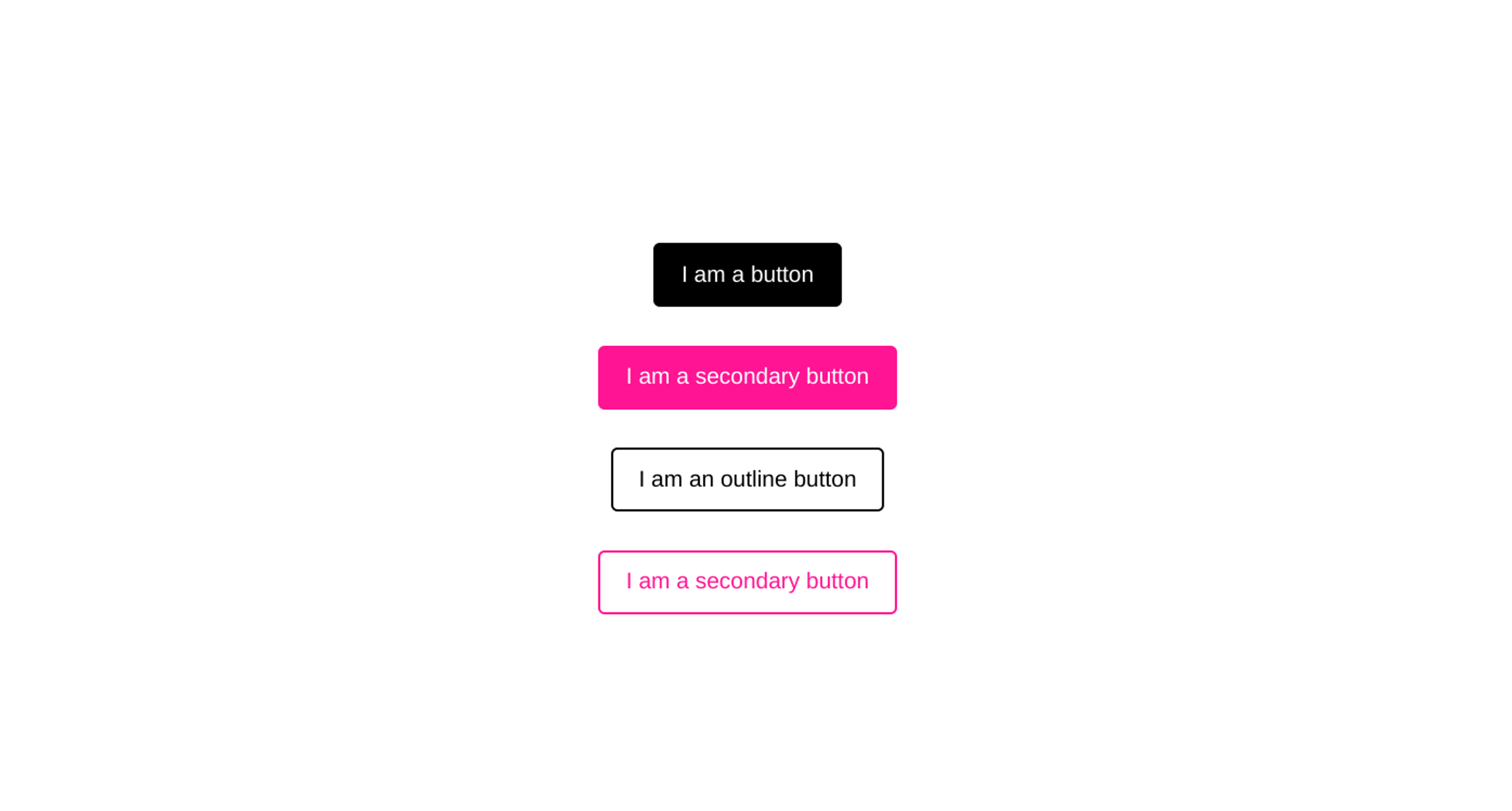 primary and secondary button and their outline variants