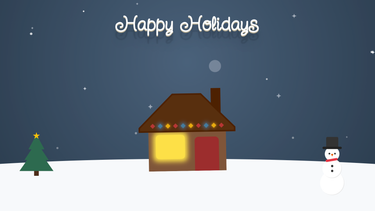CSS corner-shape holiday card