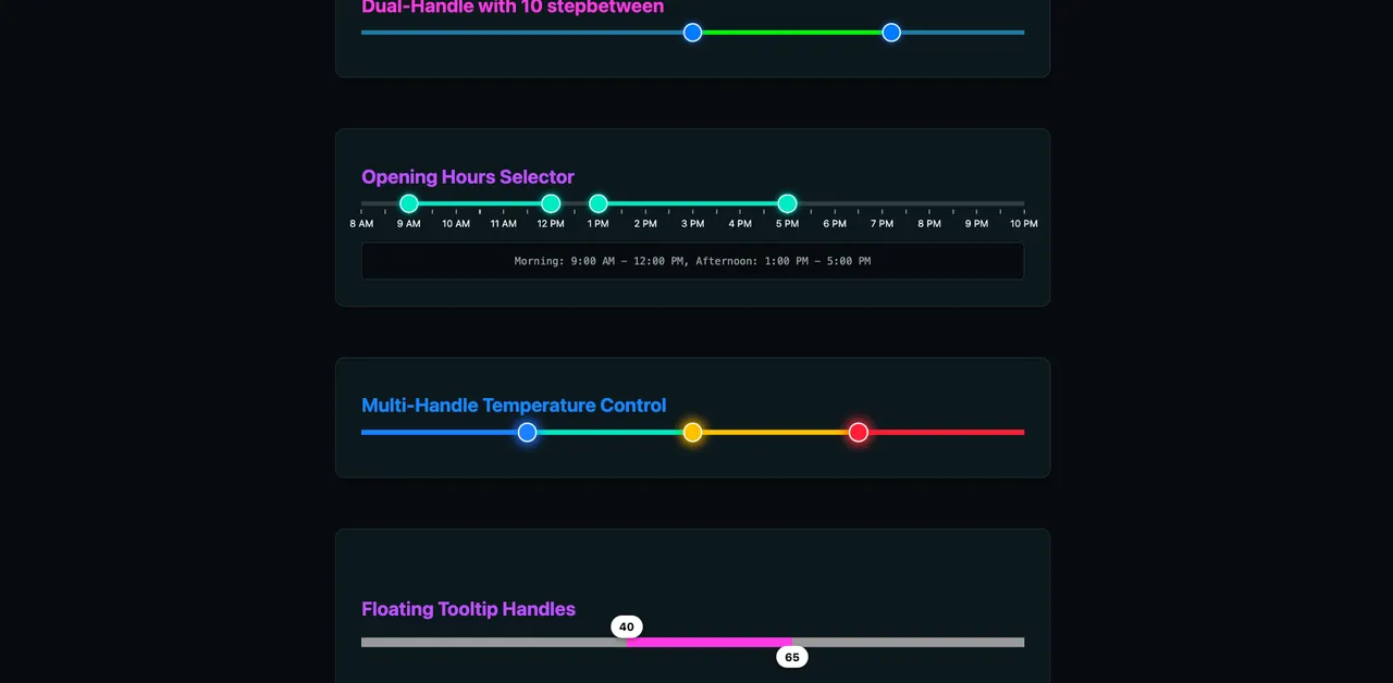 A native way of having more than one thumb on a range slider in HTML | utilitybend
