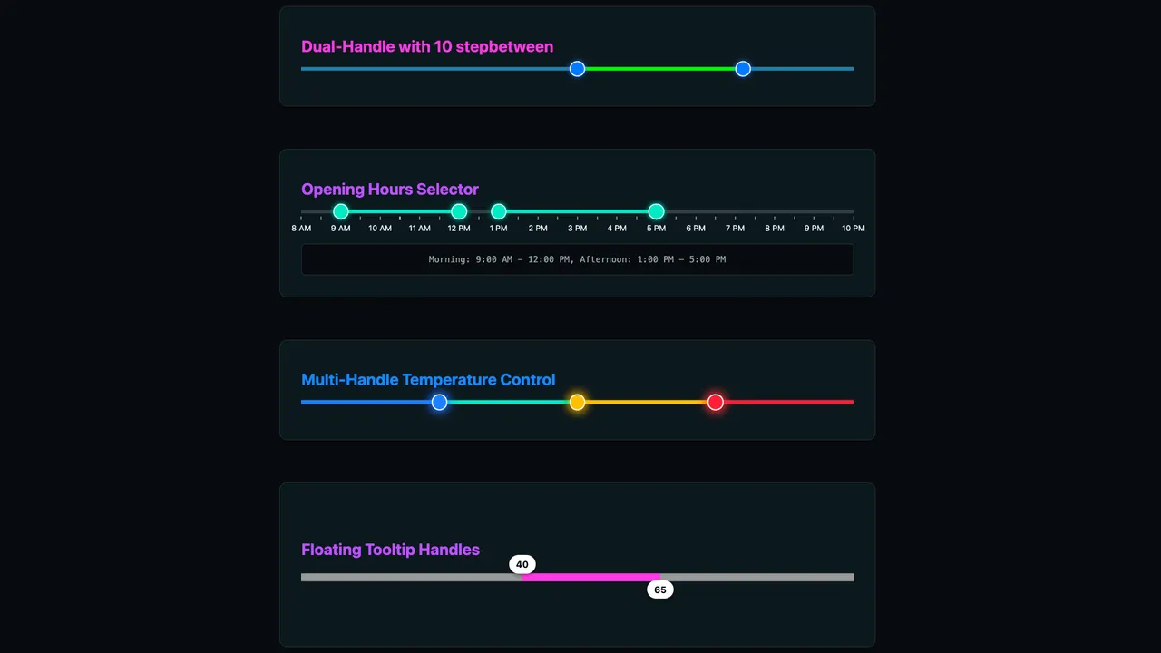A native way of having more than one thumb on a range slider in HTML | utilitybend