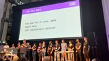 Speakers on stage at css day