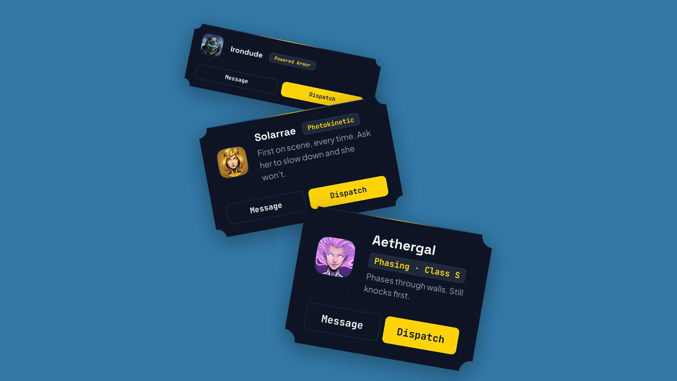 Card components showing different density modes: compact, comfortable, and spacious