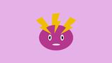 Little purple head with lightning around it - static thingy wingy logo