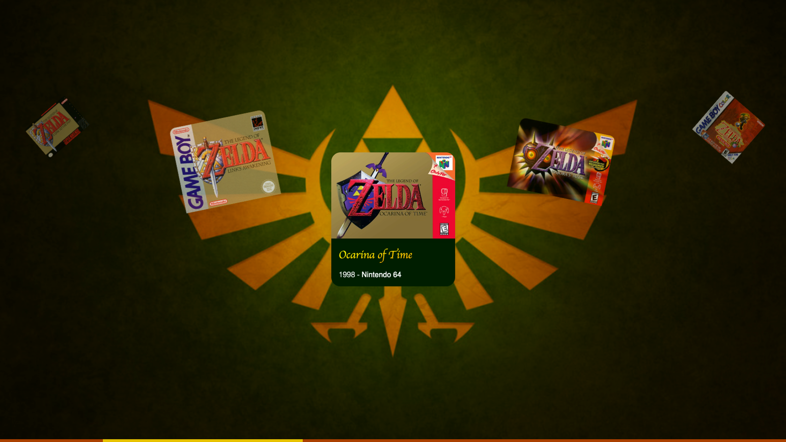 Zelda timeline scroller